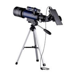 High Definition 16x/66x70 Astronomical Telescope with Tripod, Phone Clip, and Moon Filter - WR852-3