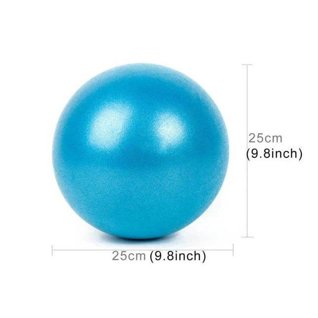 Mini Yoga Ball 25cm For Home Workouts And Gentle Pilates - blue 25cm non-toxic PVC balance ball for Pilates and core exercises