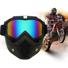 Gafas protectoras desmontables a prueba de viento con máscara para casco todoterreno para conductores de Harley-Davidson