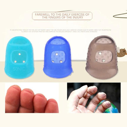 Finger Protectors for Daily Guitar and Ukulele Practice - silicone thumb and finger caps to prevent blisters and calluses during extended practice sessions