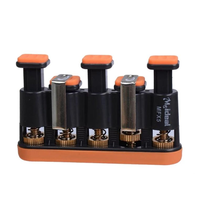 Finger Exerciser for Daily Music Practice and Hand Strength - adjustable four-finger trainer for guitar and piano dexterity and endurance