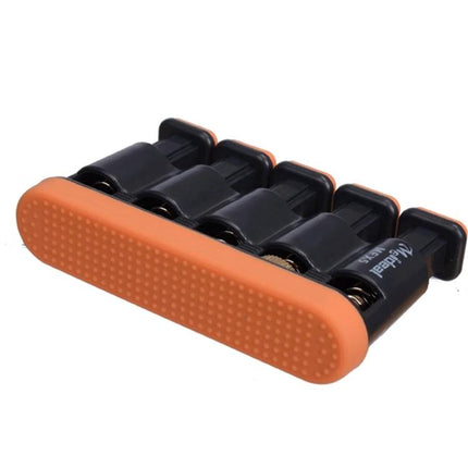 Finger Exerciser for Daily Music Practice and Hand Strength compact orange and black four-finger hand strengthener for musicians