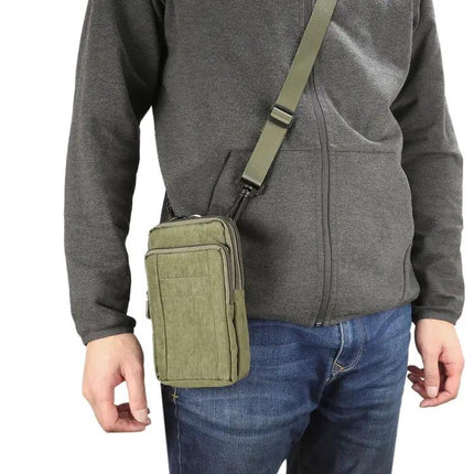 Outdoor Phone Carrying Case Pouch With Nylon Crossbody Strap For Hiking
