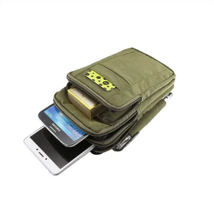 Outdoor Phone Carrying Case Pouch With Nylon Crossbody Strap For Hiking