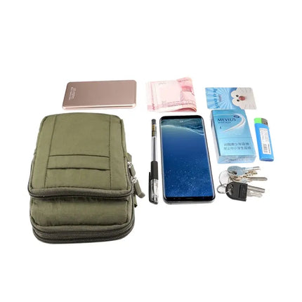 Outdoor Phone Carrying Case Pouch With Nylon Crossbody Strap For Hiking