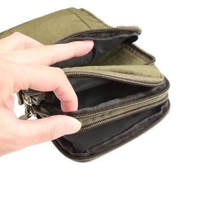 Outdoor Phone Carrying Case Pouch With Nylon Crossbody Strap For Hiking