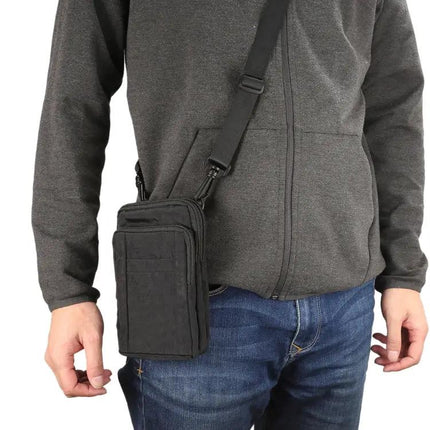 Outdoor Phone Carrying Case Pouch With Nylon Crossbody Strap For Hiking