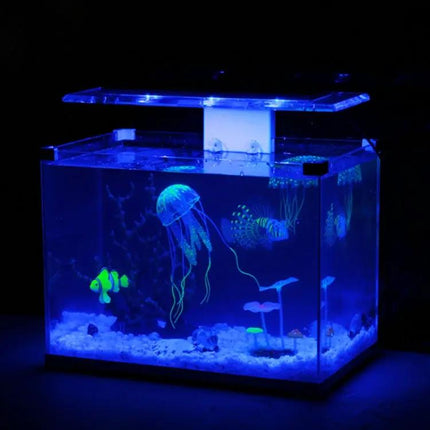 Aquarium Silicone Jellyfish Decoration For Tanks, 8x20 cm