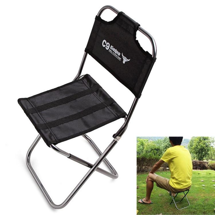 Portable Aluminum Alloy Folding Stool for Outdoor Fishing and Backpacking