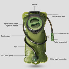 AOTU AT6602 2L TPU Hydration Bladder for Outdoor Sports