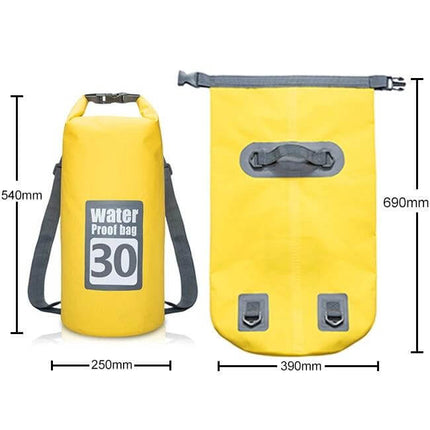 Outdoor Waterproof Dry Sack 30L With Dual Shoulder Straps