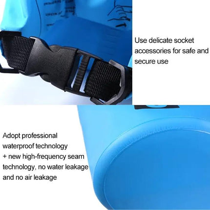 Waterproof 20L Dry Sack Double Shoulder Bag For Outdoor Activities