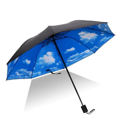 Foldable Black Waterproof Umbrella for Daily Outdoor Use | Syndmart