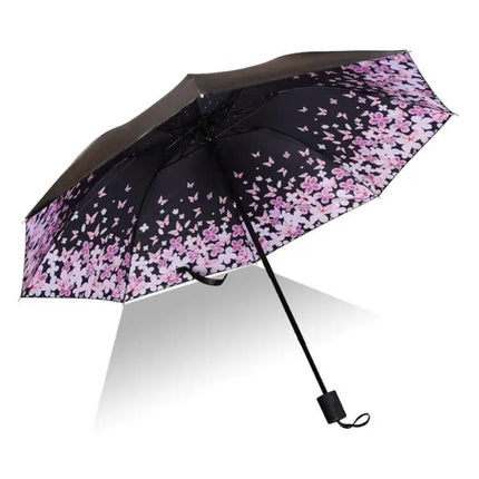 Foldable Black Waterproof Umbrella for Daily Outdoor Use | Syndmart