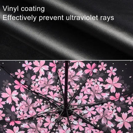 Foldable Black Waterproof Umbrella for Daily Outdoor Use | Syndmart