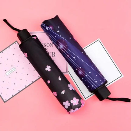 Foldable Black Waterproof Umbrella for Daily Outdoor Use | Syndmart