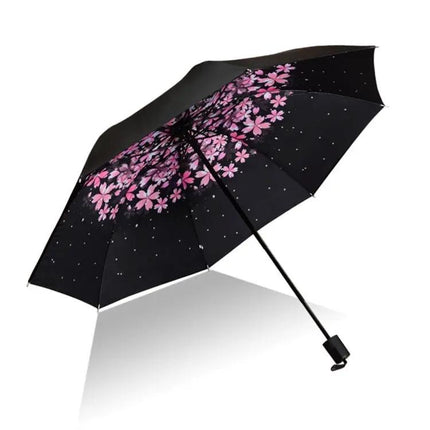 Foldable Black Waterproof Umbrella for Daily Outdoor Use | Syndmart