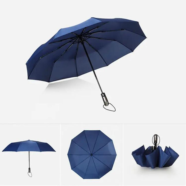 Lightweight Automatic Folding Umbrella for Rain Protection | Syndmart