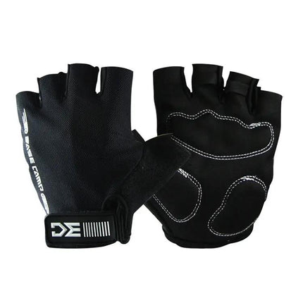 BaseCamp Bicycle Half-Finger Gloves, Lycra, Size M