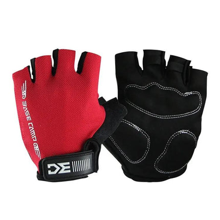 BaseCamp Bicycle Half-Finger Gloves, Lycra, Size M | Syndmart