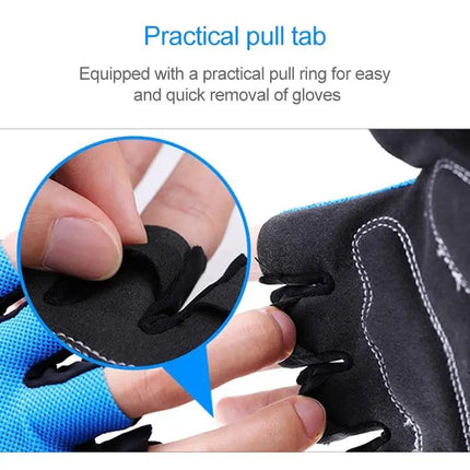 BaseCamp Bicycle Half-Finger Gloves, Lycra, Size M | Syndmart