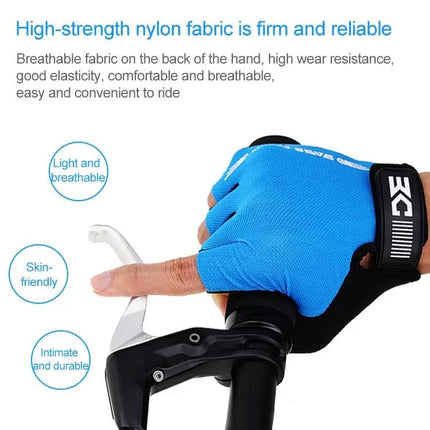 BaseCamp Bicycle Half-Finger Gloves, Lycra, Size M | Syndmart