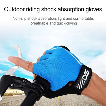 BaseCamp Bicycle Half-Finger Gloves, Lycra, Size M | Syndmart