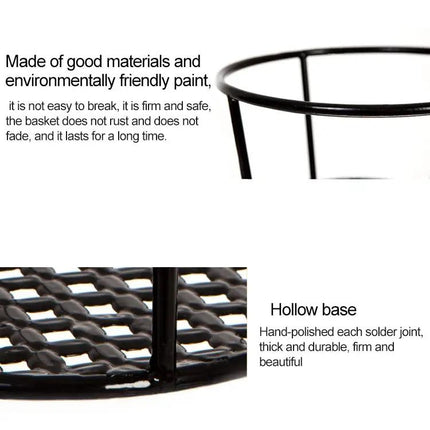 Iron Railing Plant Shelf For Hanging Flowerpots Indoors