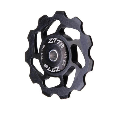 Bicycle Derailleur Ceramic Bearing for Smooth Shifting - black ceramic jockey wheel for reduced friction and reliable gear changes