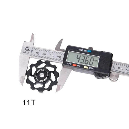 Bicycle Derailleur Ceramic Bearing for Smooth Shifting 11T jockey wheel measured with calipers for precise upgrade