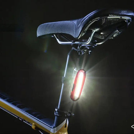 Bike Taillight for Night Riding USB Rechargeable Dual Color Red and Blue