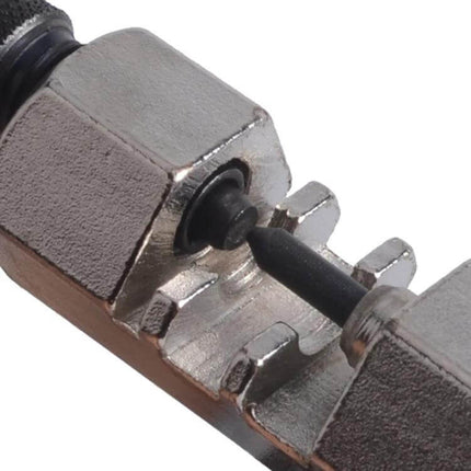ZTTO Bicycle Chain Breaker and Rivet Extractor Tool close-up of chain pin removal head with nickel-plated high-hardness carbon steel construction
