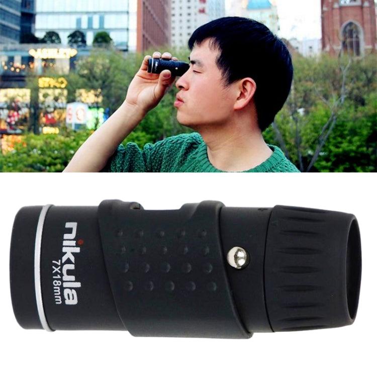 Compact 7x18 High-Definition Dual Focus Zoom Monocular with Green-Coated Optics