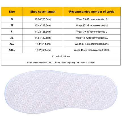 Fashion PVC Waterproof Non-Slip Shoe Cover for Wet Conditions, Size S