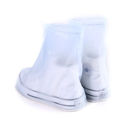 Practical Waterproof Non-Slip PVC Shoe Covers for Wet Weather, Size L