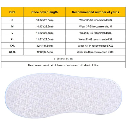 Practical Waterproof Non-Slip PVC Shoe Covers for Wet Weather, Size L