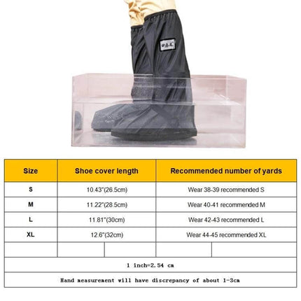 Durable Outdoor Rainproof High-Tube Shoes for Hiking, Size L shown submerged in water to demonstrate waterproof protection and non-slip sole