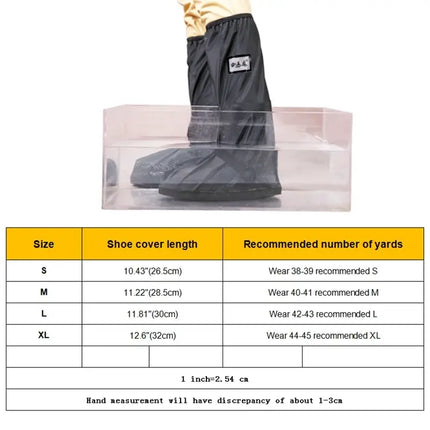 Durable Outdoor Rainproof High-Tube Shoes for Hiking, Size L