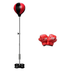 Pelota de boxeo vertical de altura ajustable con base de ventosa y guantes para fitness en casa