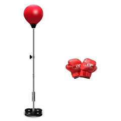 Pelota de boxeo vertical de altura ajustable con base de ventosa y guantes para fitness en casa