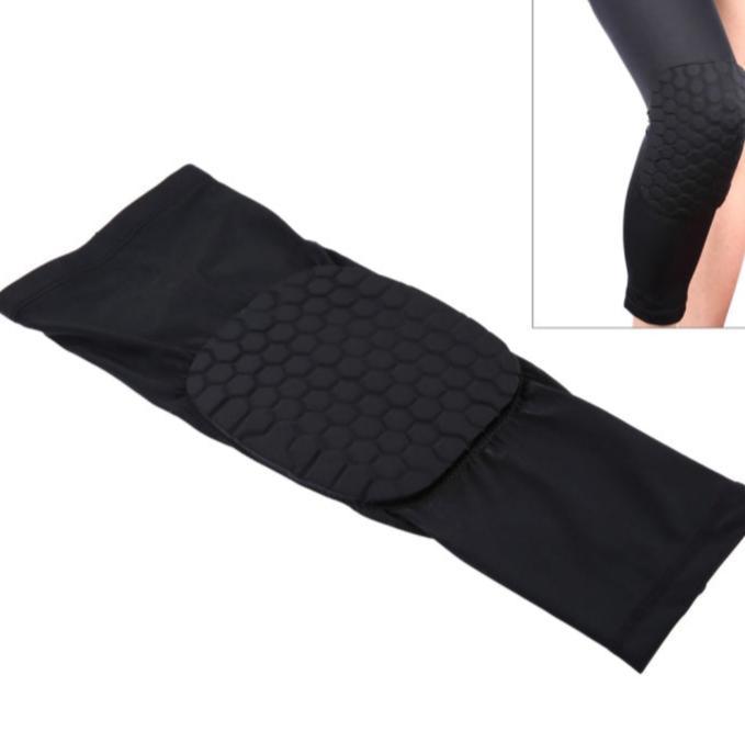 Lycra Beehive Knee Support Guard - Long Version, M Size, Shock-Absorbing & Anti-Slip Design