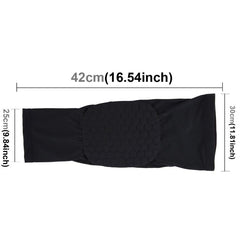 Lycra Beehive Knee Support Guard - Long Version, M Size, Shock-Absorbing & Anti-Slip Design