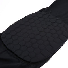 Lycra Beehive Knee Support Guard - Long Version, M Size, Shock-Absorbing & Anti-Slip Design