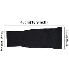 XL Beehive Shape Lycra Knee Support Guard - Long Version, Shock-Absorbing & Anti-Slip Design