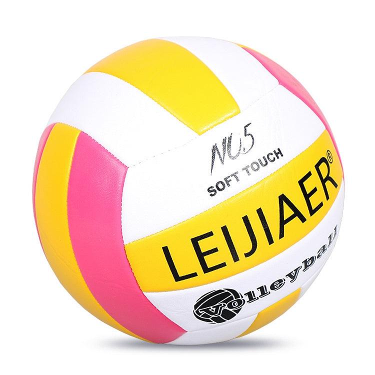 LEIJIAER LVB400 No.5 Ballon de volley-ball souple antidéflagrant pour entraînement de plage en salle, diamètre : 21,5 cm