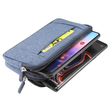 Sports Denim Universal Phone Bag Waist Bag Fits 5.5-6.3 Inch Phones | Syndmart