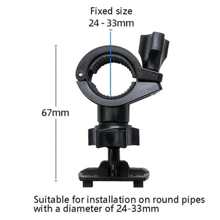 OKD Waterproof Bicycle Phone Mount Bag For On The Go Rides M L XL - black handlebar clamp mount fits 24-33mm round pipes, 67mm height, quick install
