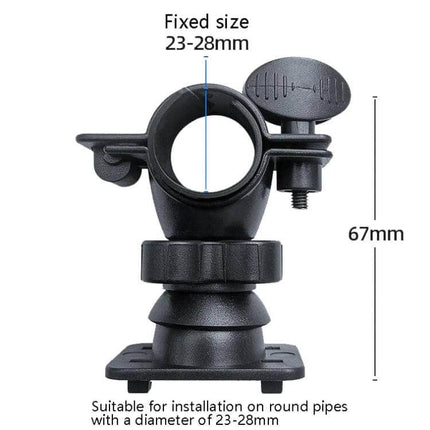 OKD Waterproof Touch Screen Phone Bag For Motorcycle And Bicycle mount clamp for 23-28mm round pipes, aluminum alloy bracket, 67mm height, waterproof