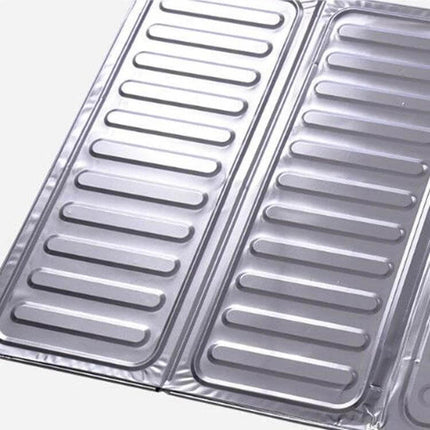 Alt Tag: Oil-Proof Cooktop Shield 84x32.5 cm Kitchen Splash Guard lightweight aluminum foil stove splash protector for frying and sautéing