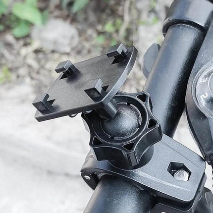OKD Waterproof Bicycle Phone Mount Bag For On The Go Rides M L XL showing handlebar mount and adjustable clamp for phone access and weather protection